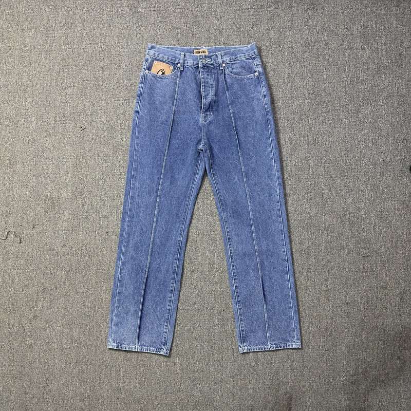 Denim Suit High Street Western Denim Jacket Loose Jeans Trendy Brand - Image 5